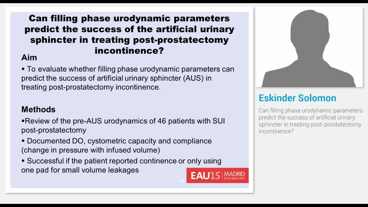 Can filling phase urodynamic parameters predict the succe..-