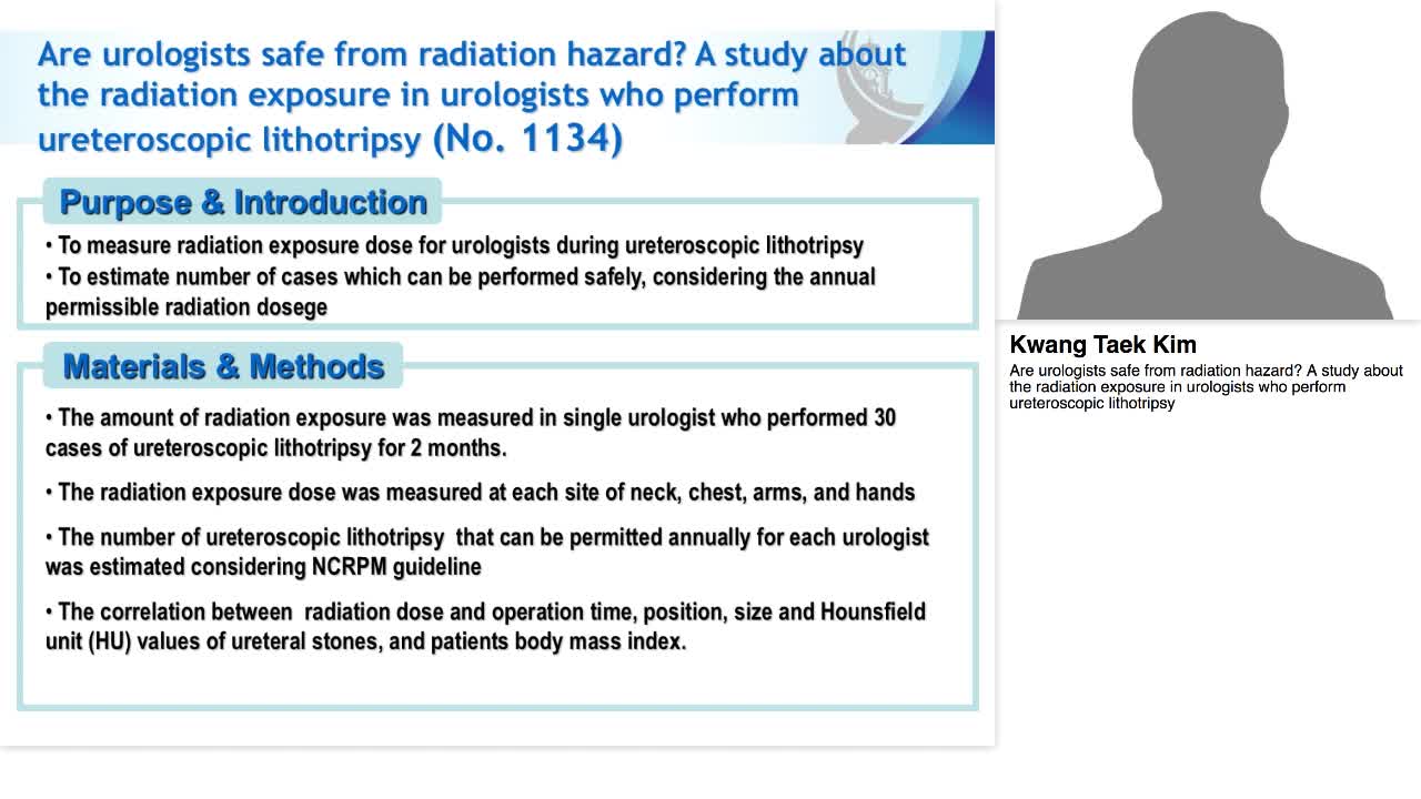 Are urologists safe from radiation hazard. A study about -