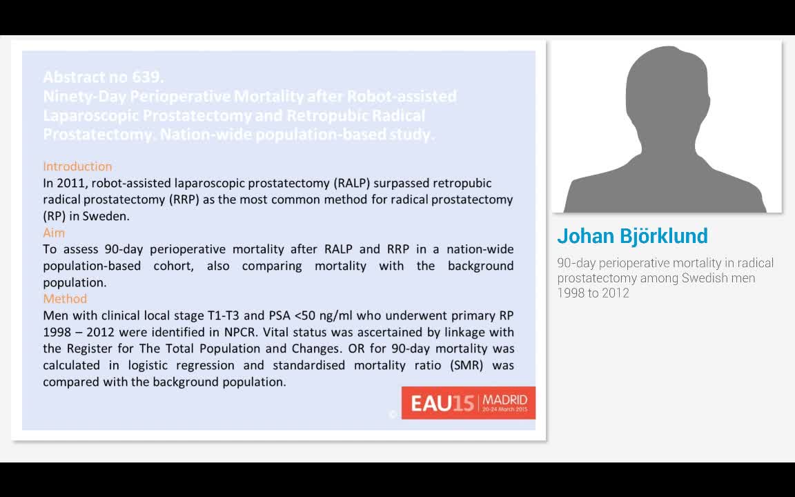 90 day perioperative mortality in radical prostatectomy a..-