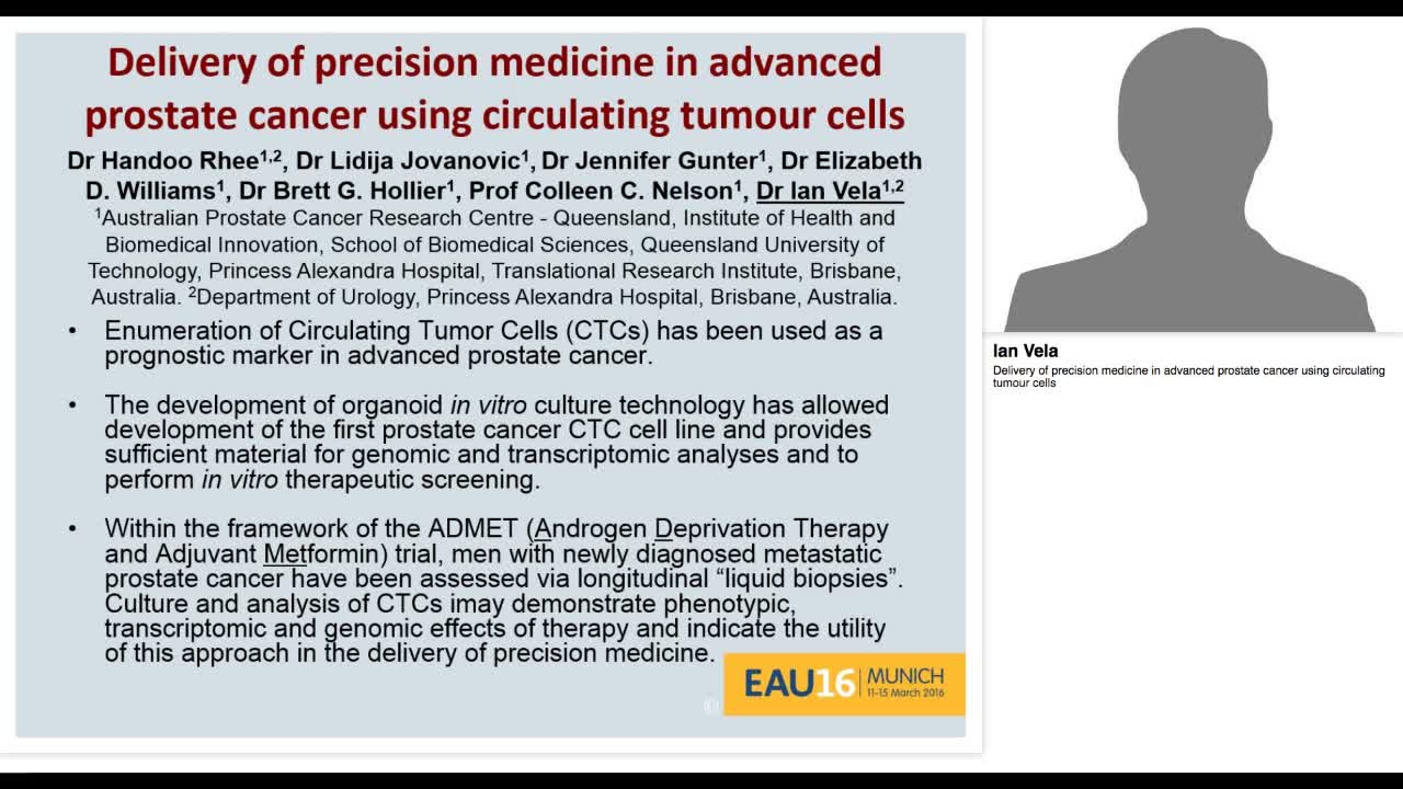 Delivery of precision medicine in advanced prostate cance-