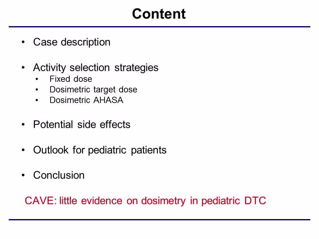 剂量学和短期-长期