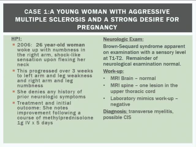 Demyelinating Disorders in Pregnancy