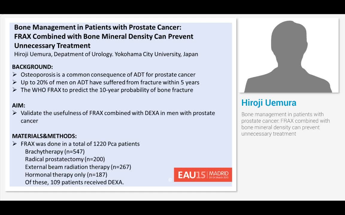 Bone management in patients with prostate cancer, FRAX co..-