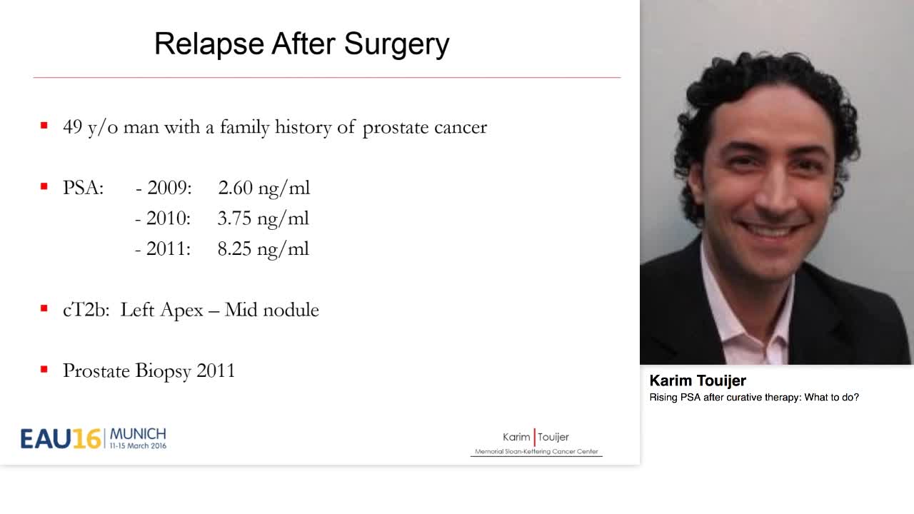 Rising PSA after curative therapy, What to do.