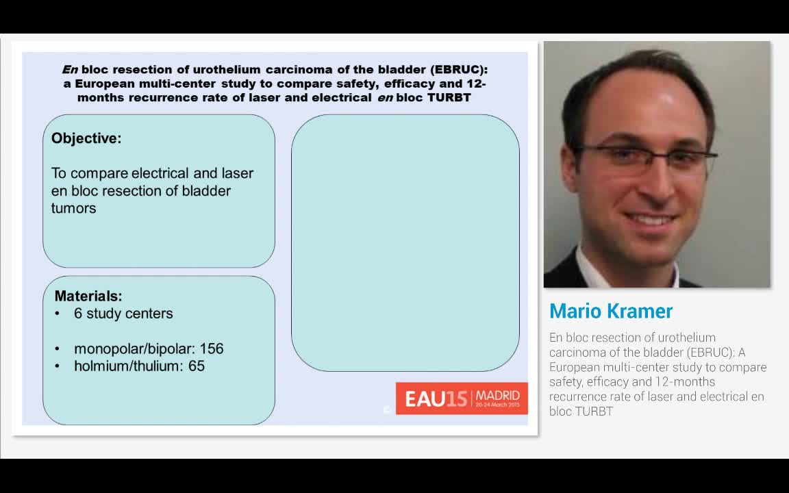 En bloc resection of urothelium carcinoma of the bladder ..-