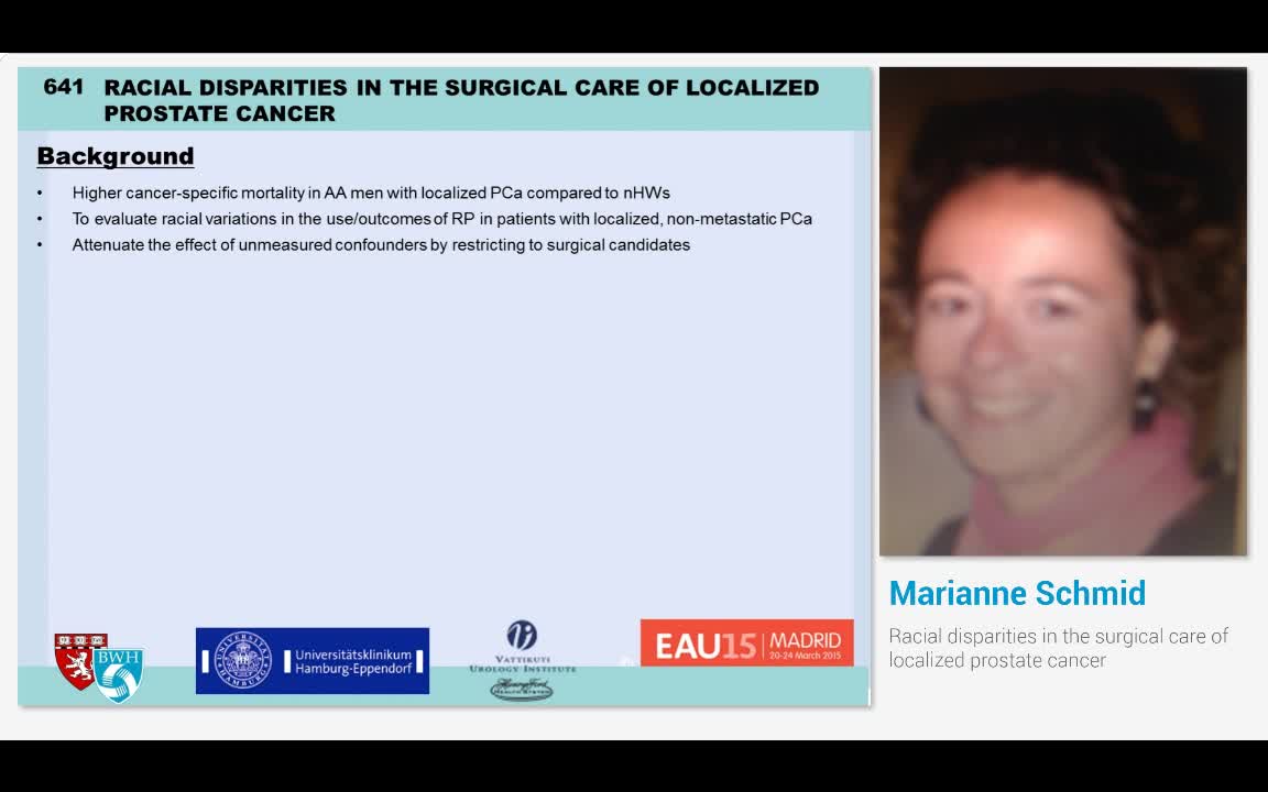 Racial disparities in the surgical care of localized pros..-