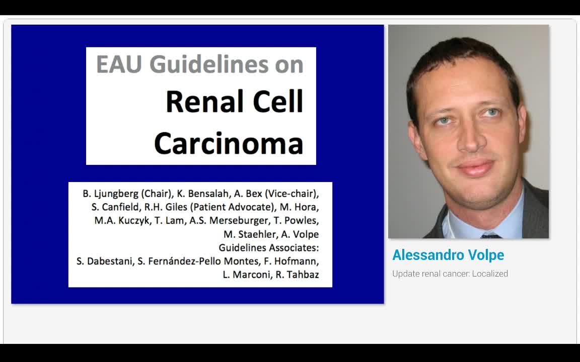 Update renal cancer, Localized