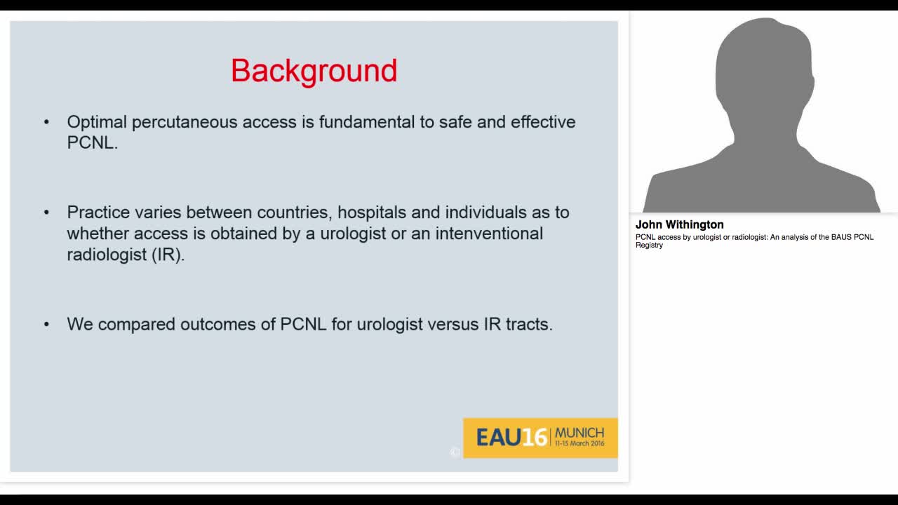PCNL access by urologist or radiologist, An analysis of t-
