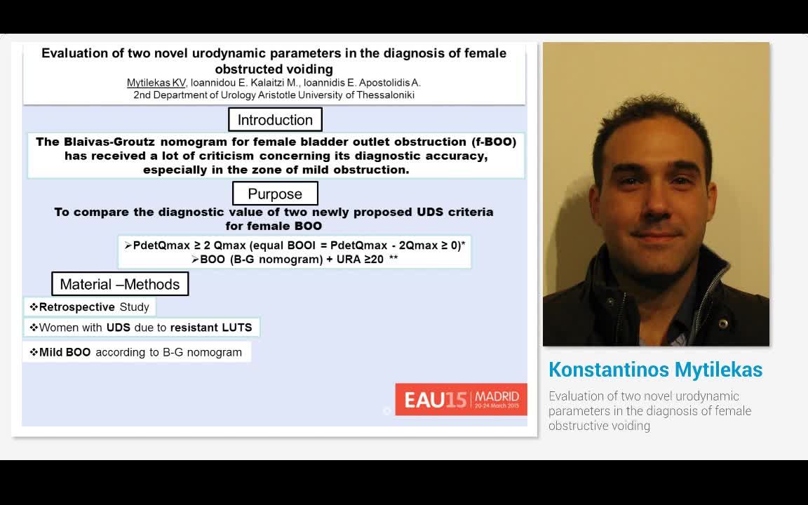 Evaluation of two novel urodynamic parameters in the diag..-