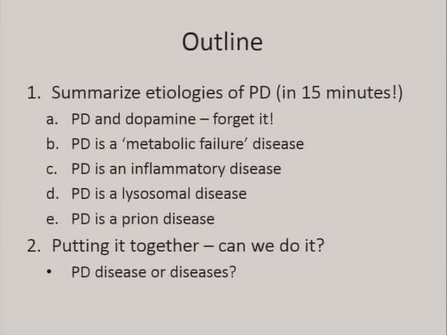 PD as a disorder with multiple etiologies