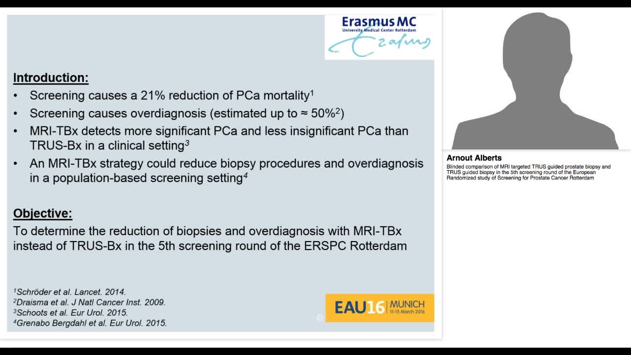 Blinded comparison of MRI targeted TRUS guided prostate b-