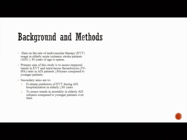 Rate of endocascular therapy in octogenarian (nonagenarian) acute ischemic stroke patients compared to younger patients