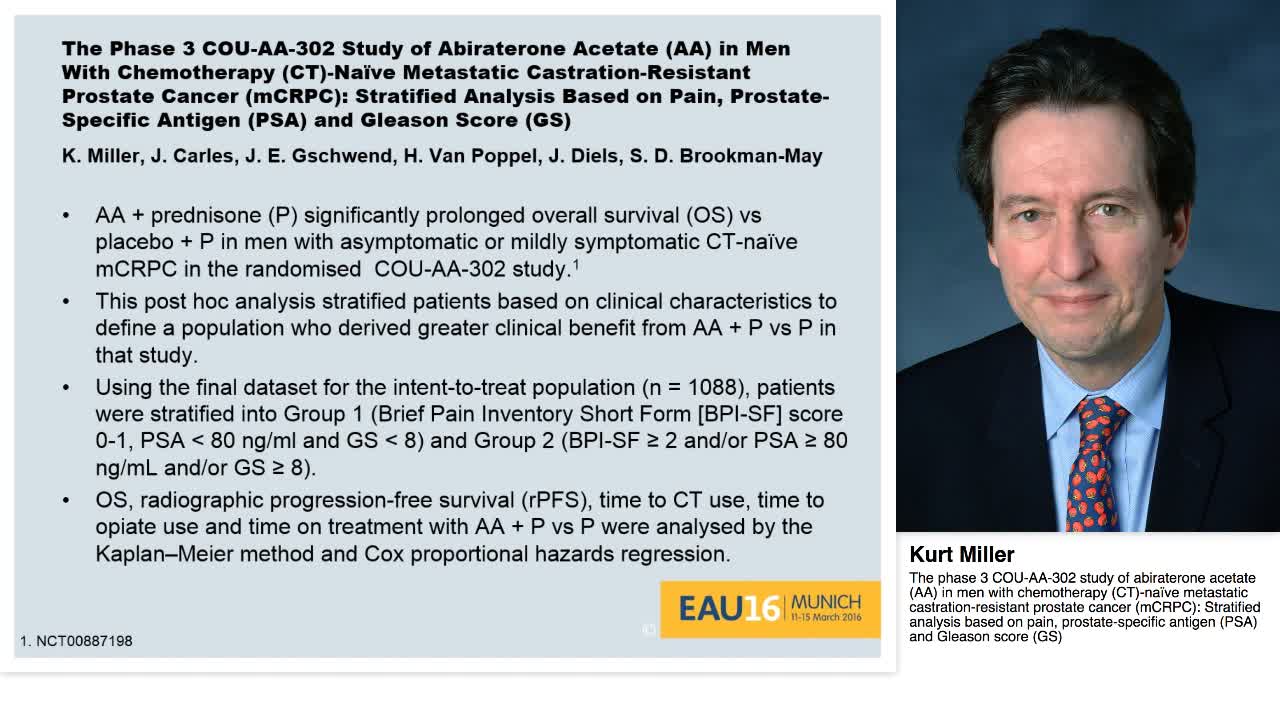 The phase 3 COU-AA-302 study of abiraterone acetate (AA) -