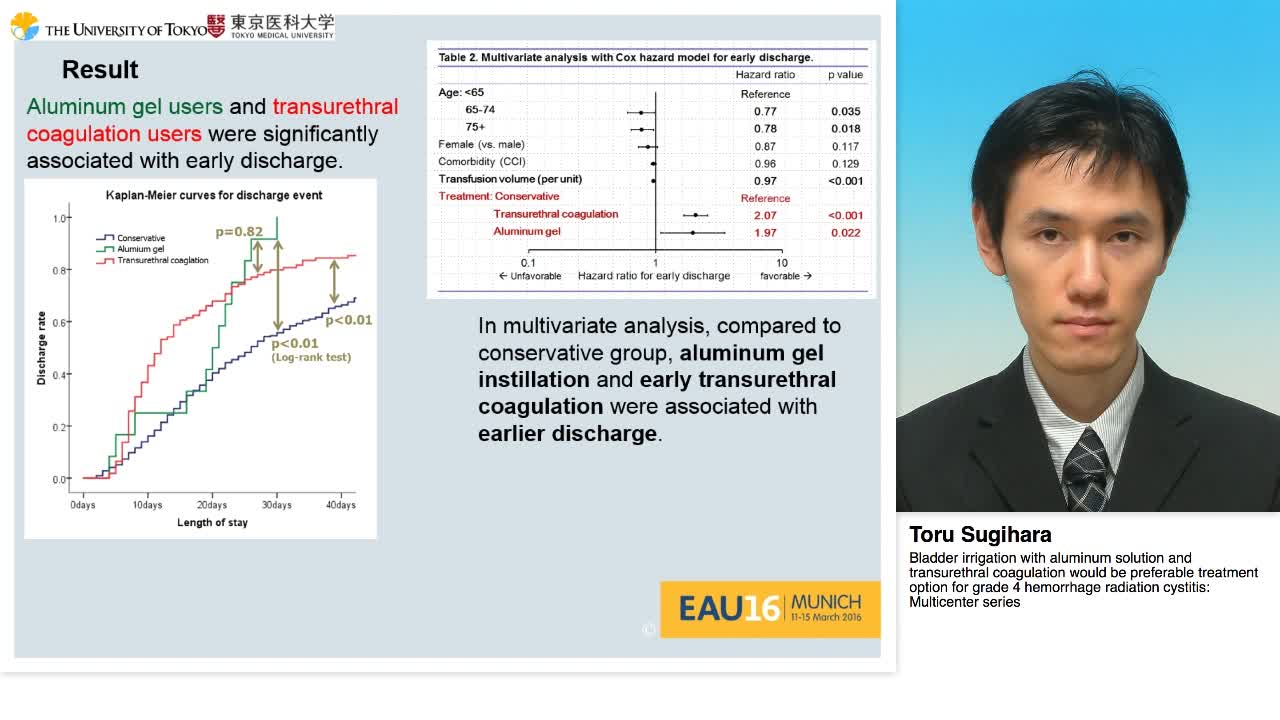 Bladder irrigation with aluminum solution and transurethr-
