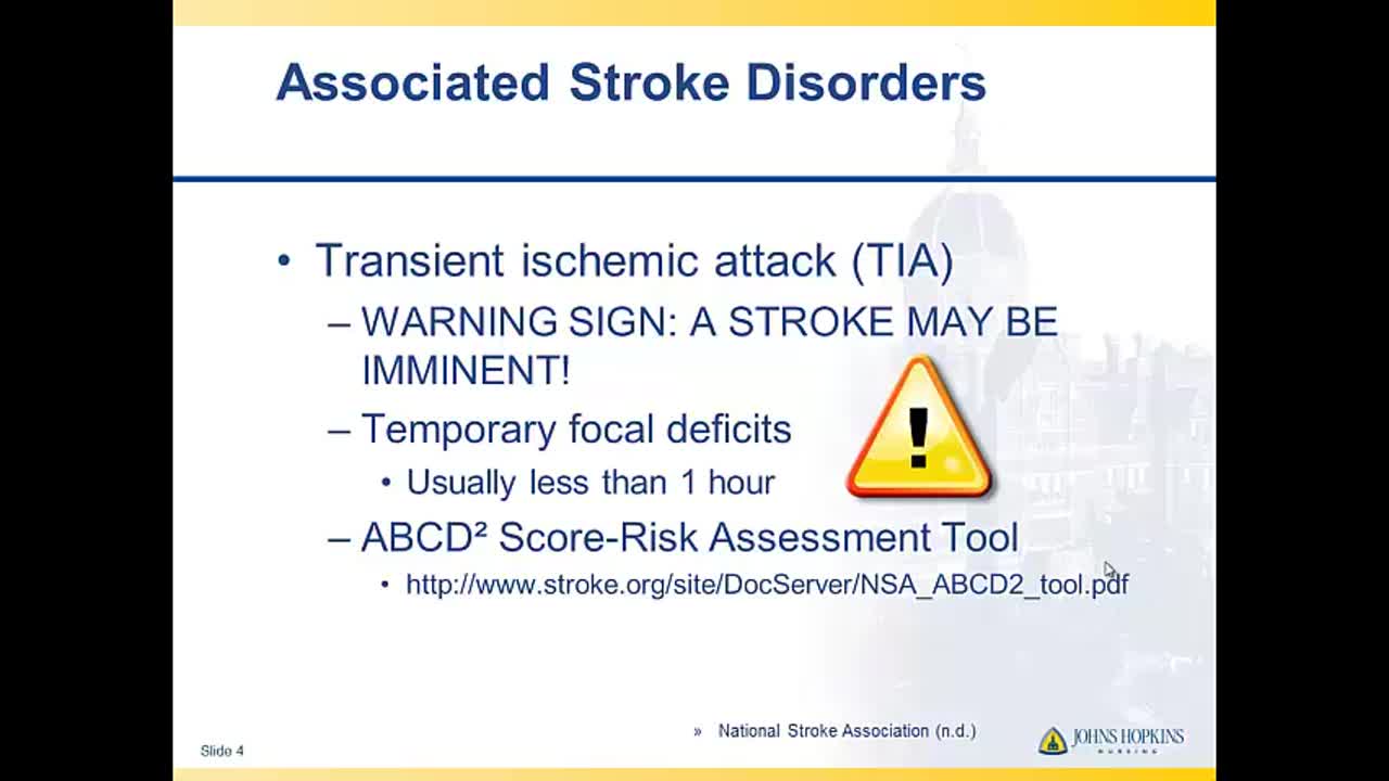 课程6-2：急性护理&mdash;&mdash;相关的中风疾病