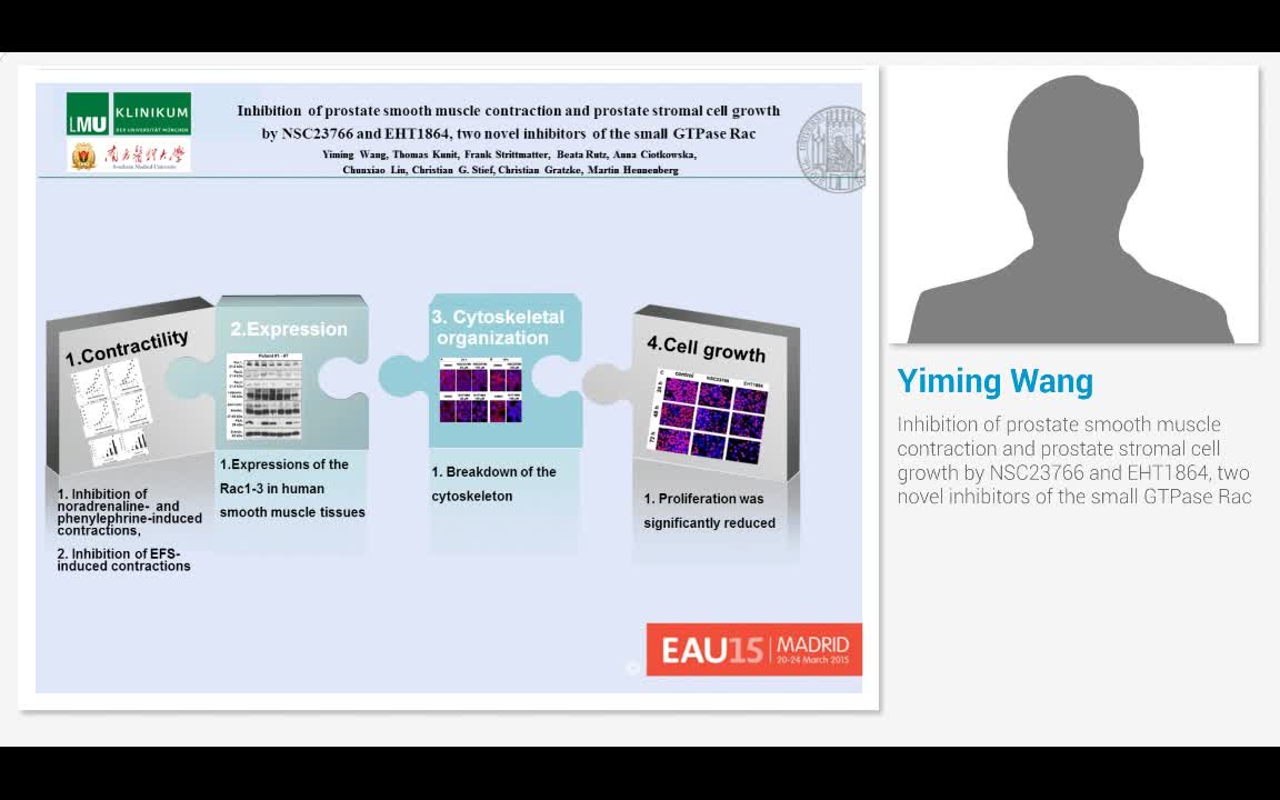 Inhibition of prostate smooth muscle contraction and pros..-