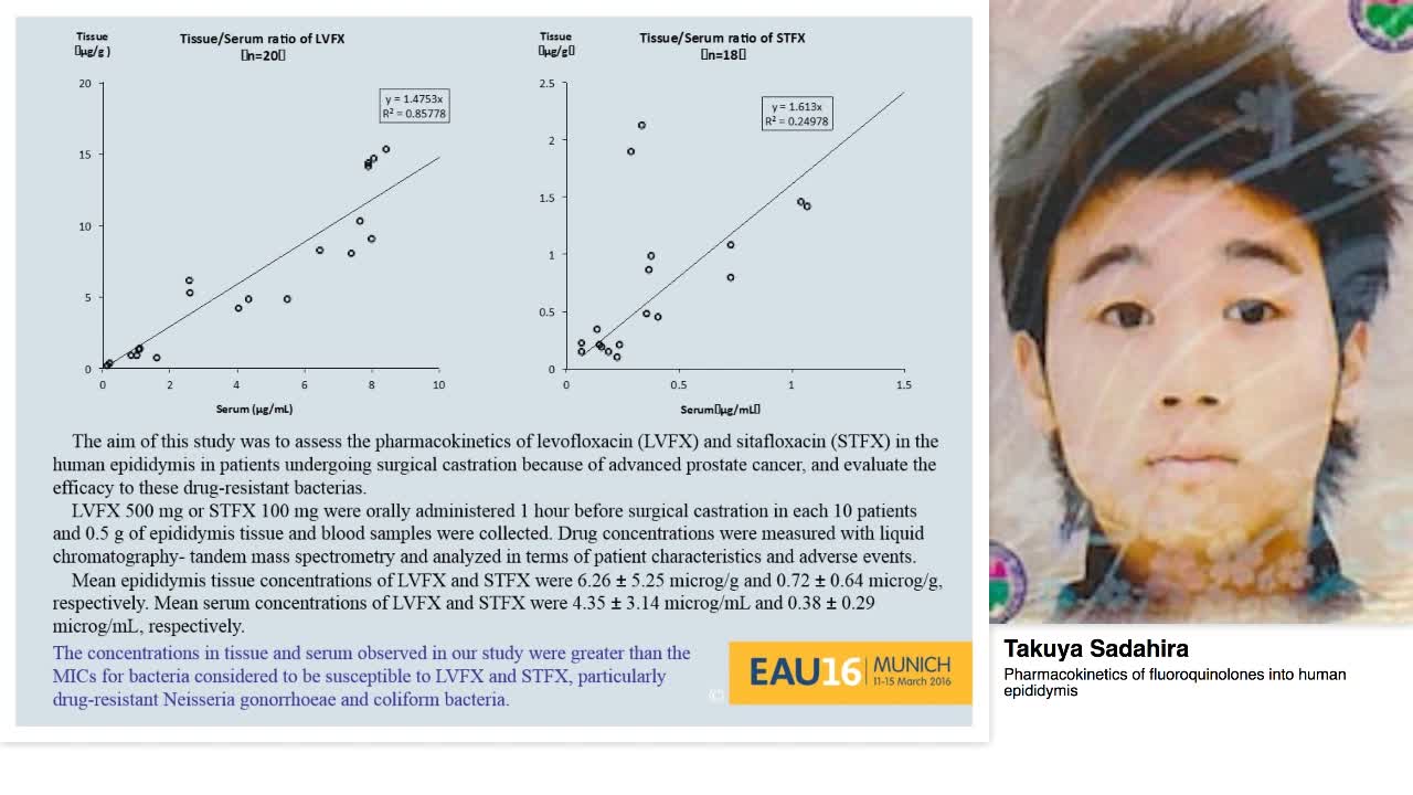 Pharmacokinetics of fluoroquinolones into human epididymis