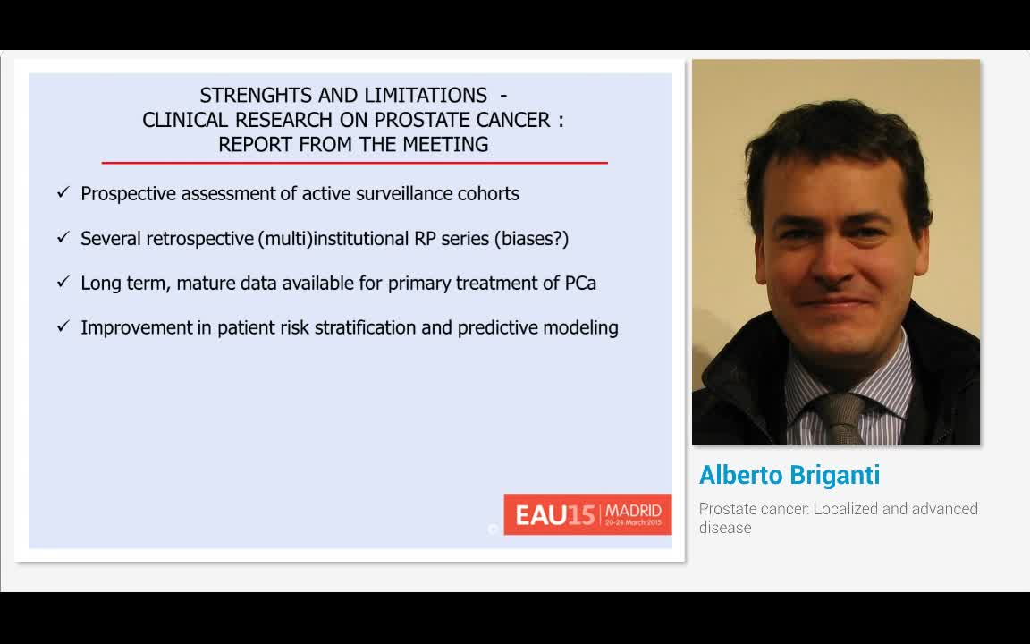 Prostate cancer, Localized and advanced disease