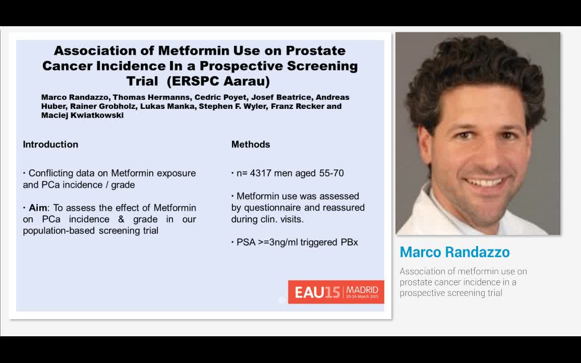 Association of metformin use on prostate cancer incidence..-