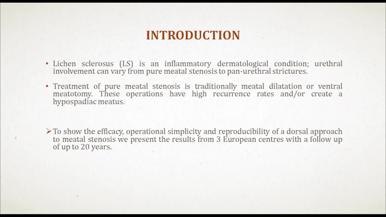 A dorsal approach to meatal stenosis in patients with lic..-