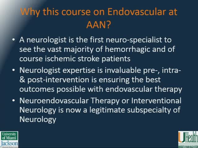 Update on Endovascular Therapy for Cerebrovascular Disorders Introduction