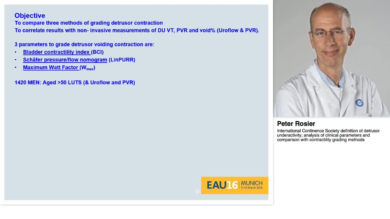 International Continence Society definition of detrusor u-