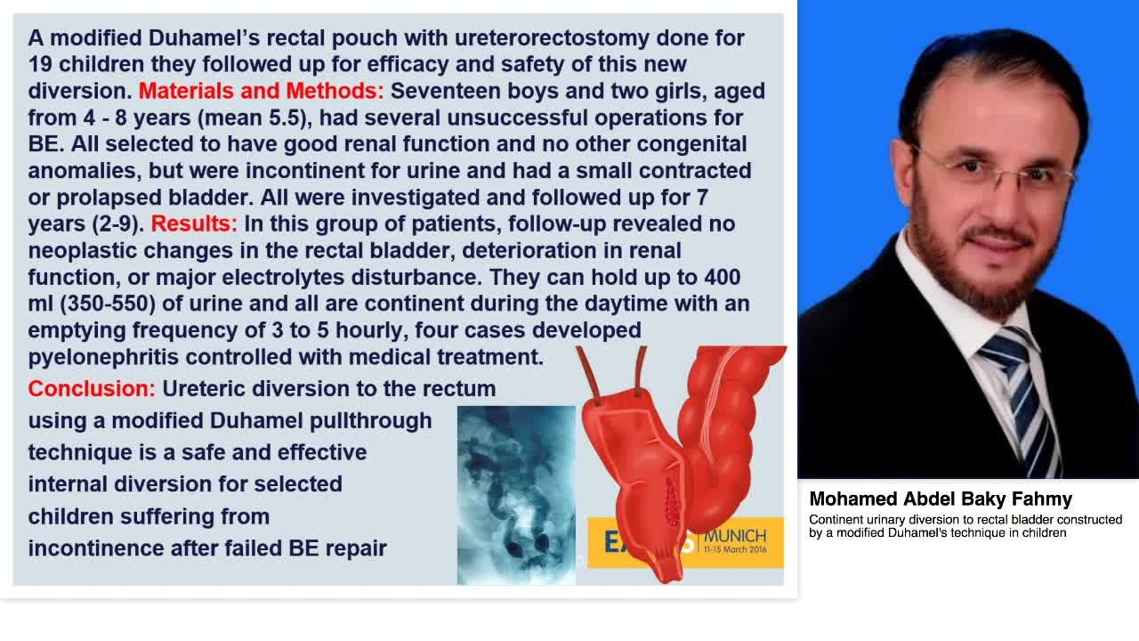 Continent urinary diversion to rectal bladder constructed-