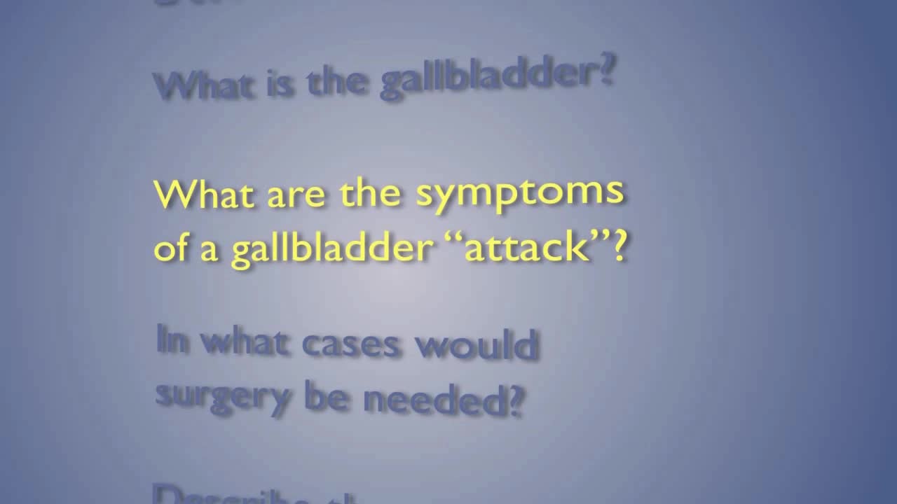 胆囊疾病发作症状及其手术选项