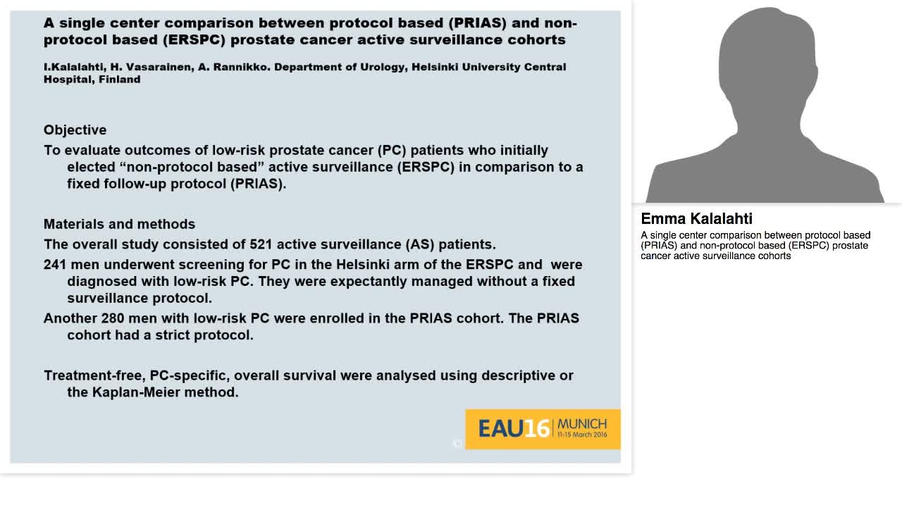 A single center comparison between protocol based (PRIAS)-