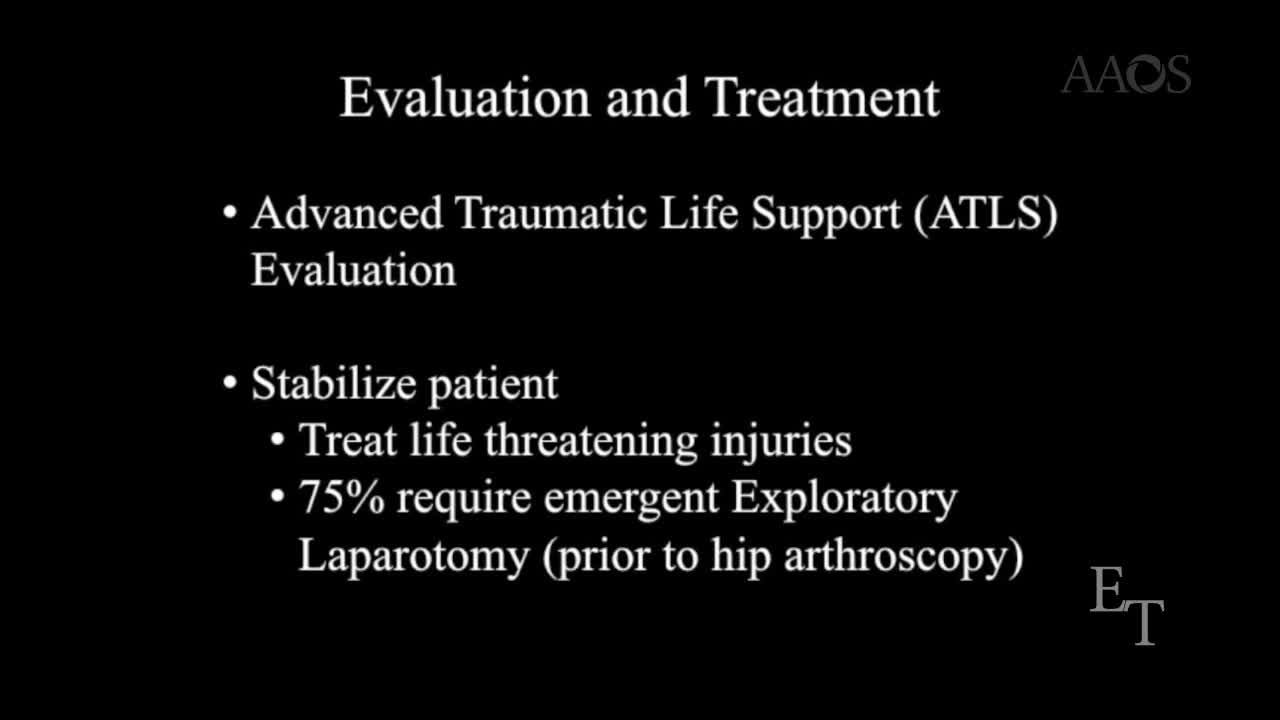 Arthroscopic Removal of a Bullet from the Central and Peripheral Compartments of the Hip Joint