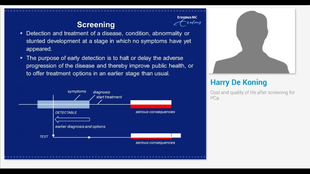 Cost and quality of life after screening for PCa