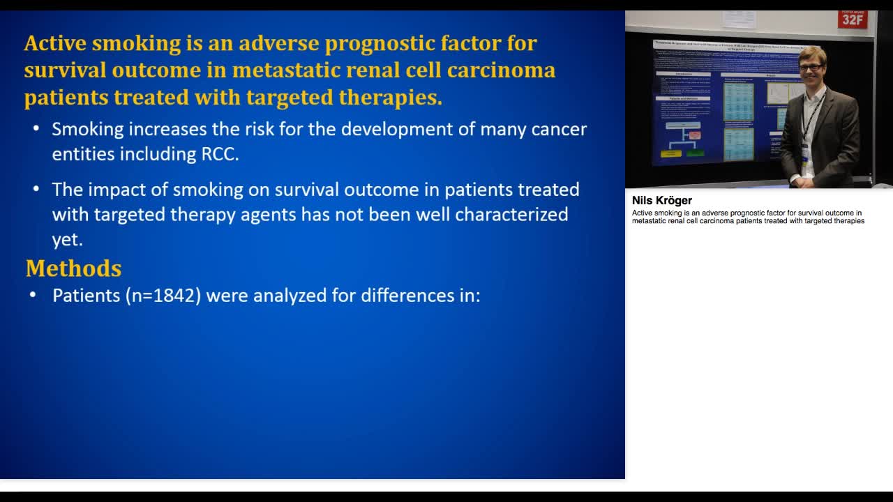 Active smoking is an adverse prognostic factor for surviv-