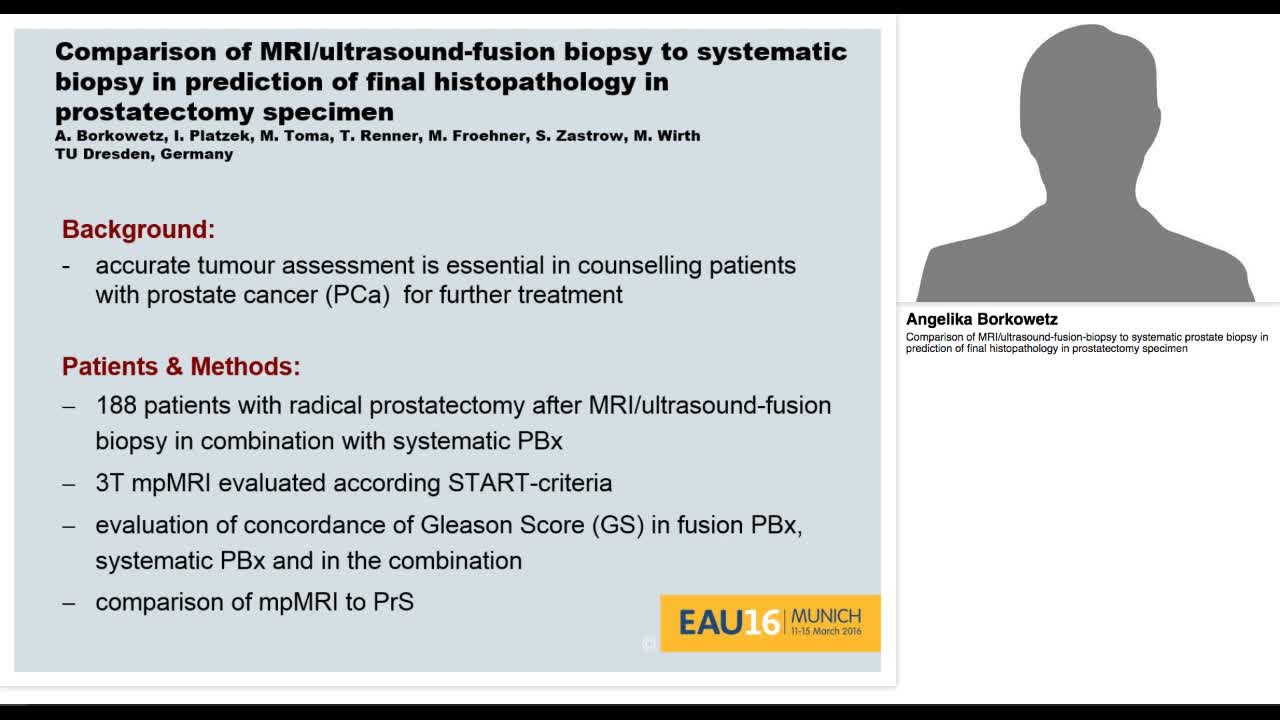 Comparison of MRI-ultrasound-fusion-biopsy to systematic -