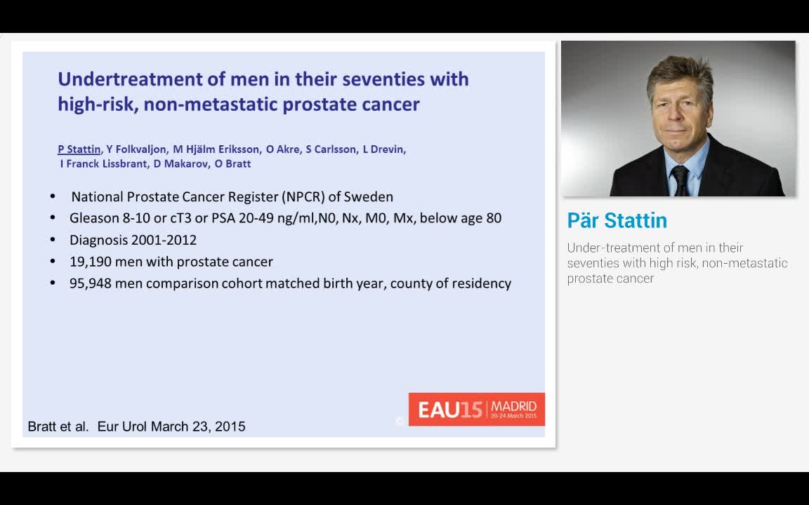 Under-treatment of men in their seventies with high risk,..-