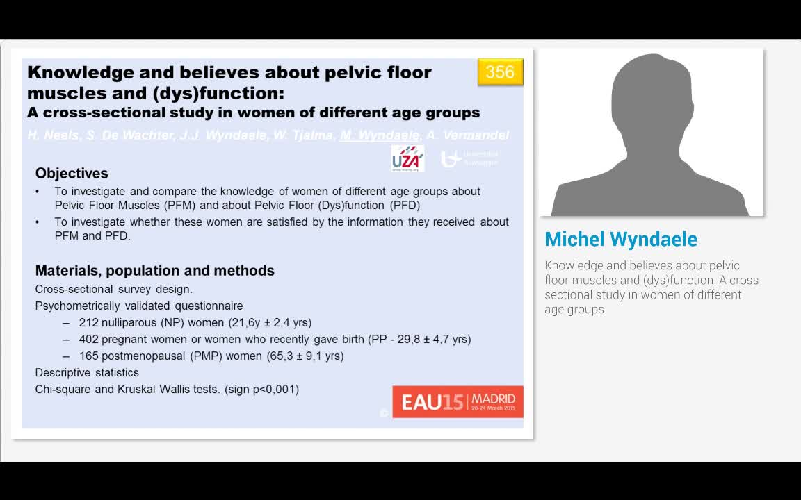 Knowledge and believes about pelvic floor muscles and (dy..-