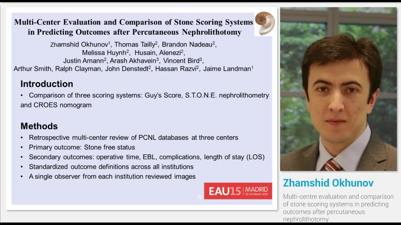 Multi-centre evaluation and comparison of stone scoring s..-