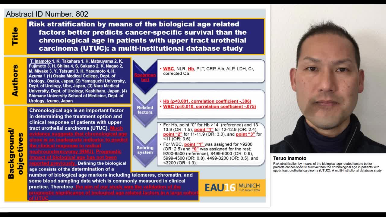 Risk stratification by means of the biological age relate-