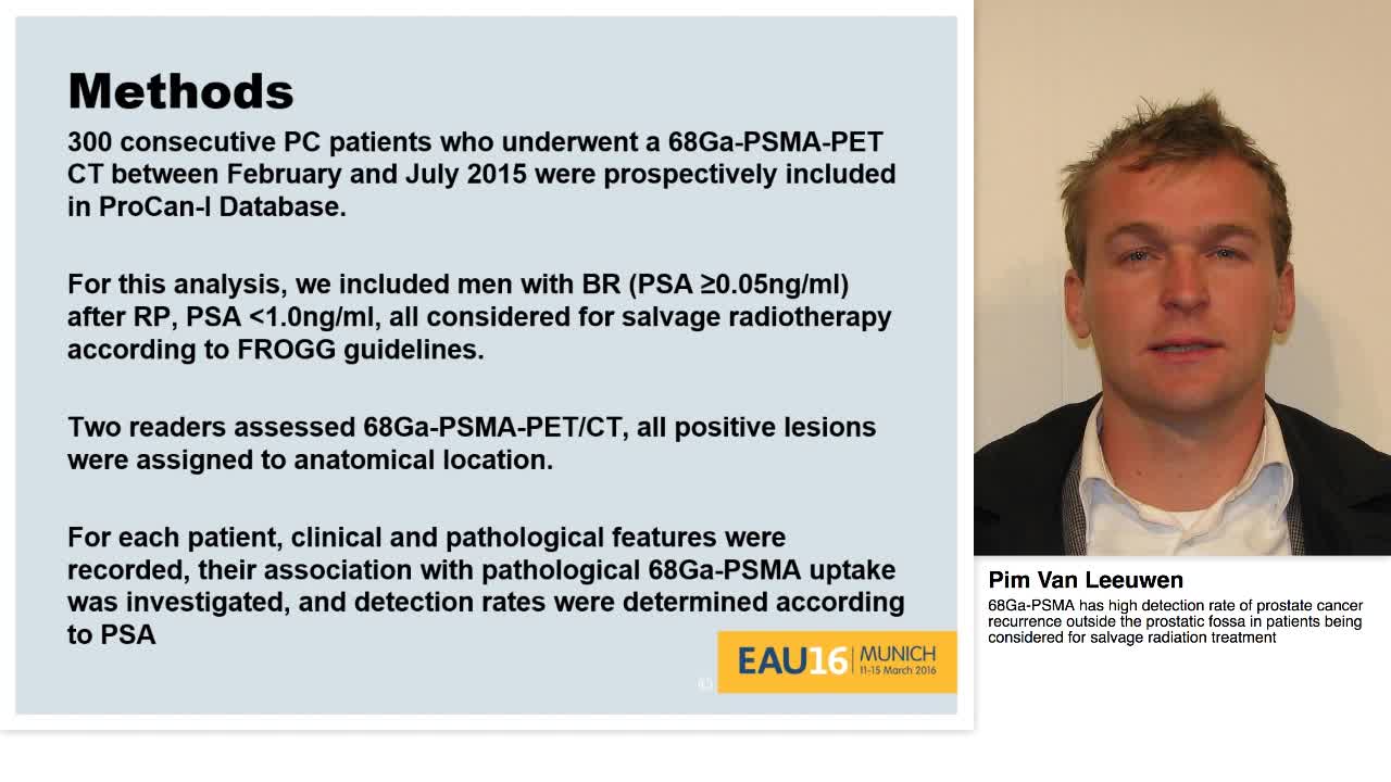 68Ga-PSMA has high detection rate of prostate cancer recu-