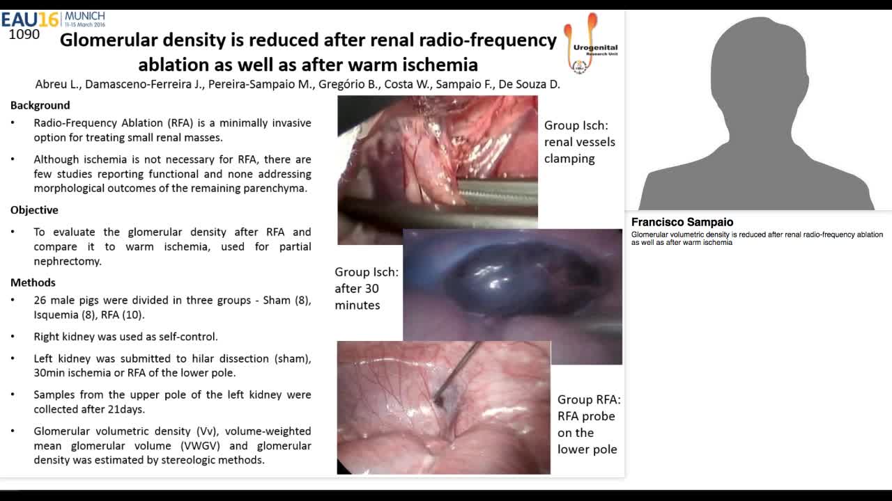 Glomerular volumetric density is reduced after renal radi-