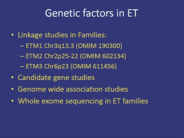 Pathogenic PARK2 Variants in Early-Onset Essential Tremor Families