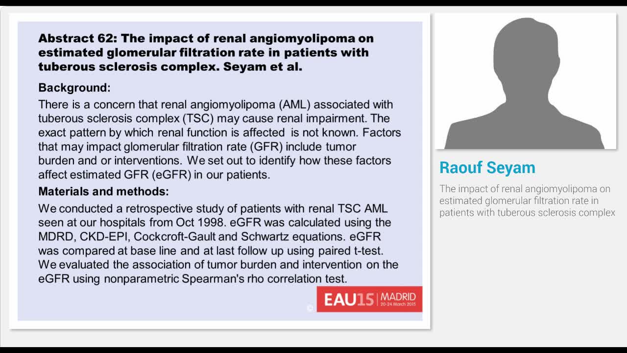 The impact of renal angiomyolipoma on estimated glomerula..-