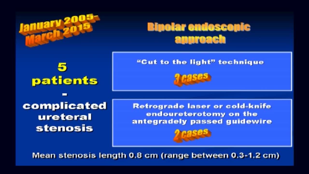 Bipolar approach in ureteral stenosis