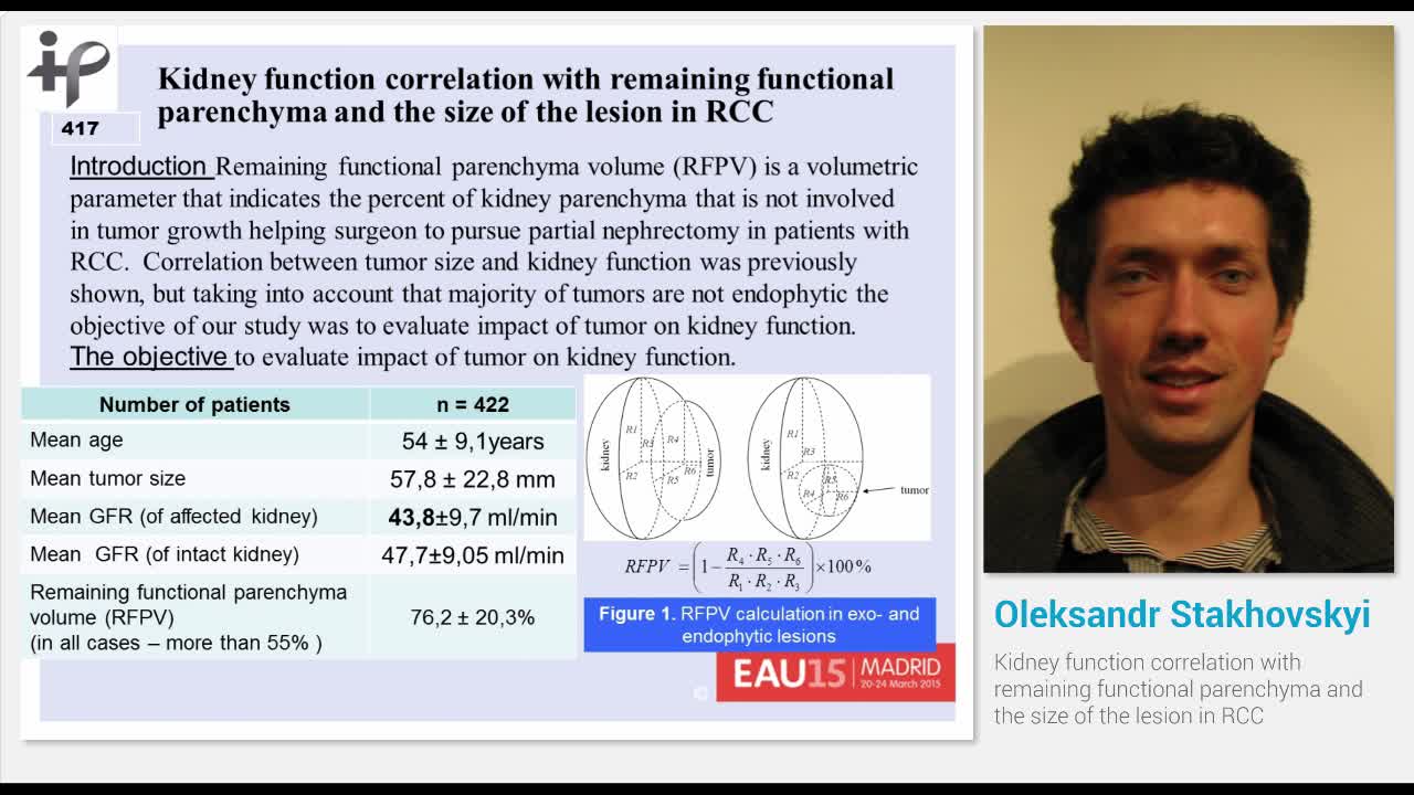 Kidney function correlation with remaining functional par..-