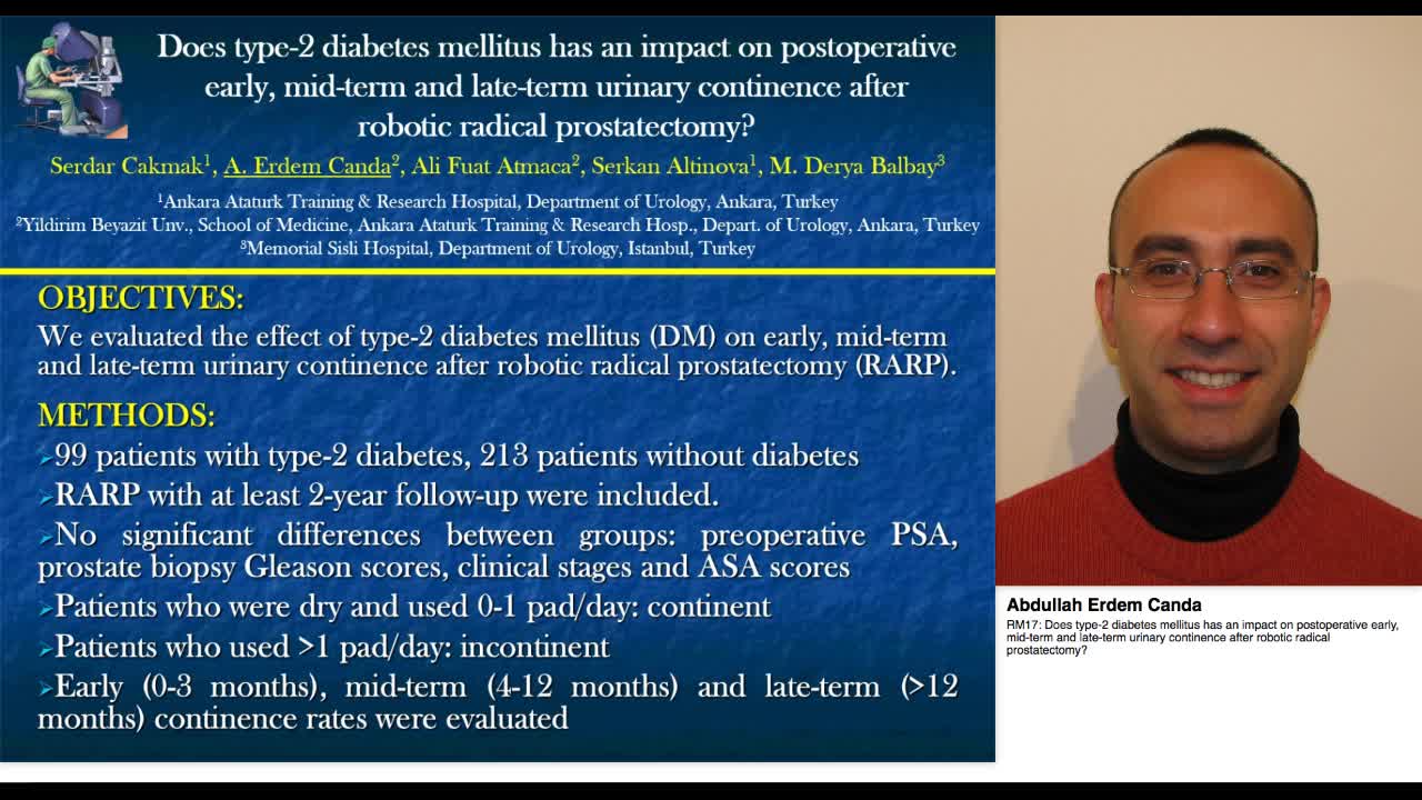RM17, Does type-2 diabetes mellitus has an impact on post-