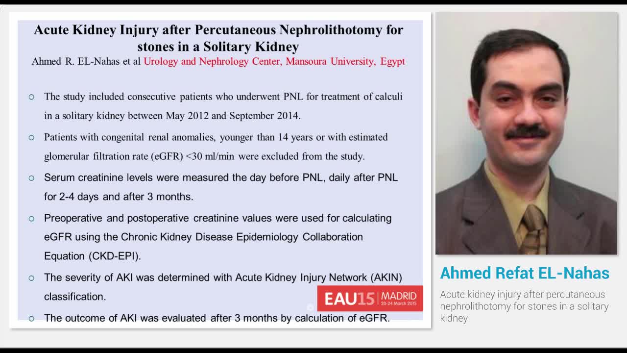 Acute kidney injury after percutaneous nephrolithotomy fo..-