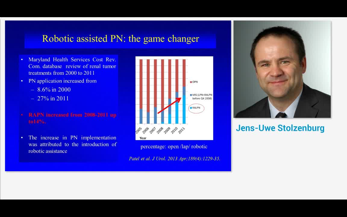 Partial robot-assisted laparoscopic nephrectomy