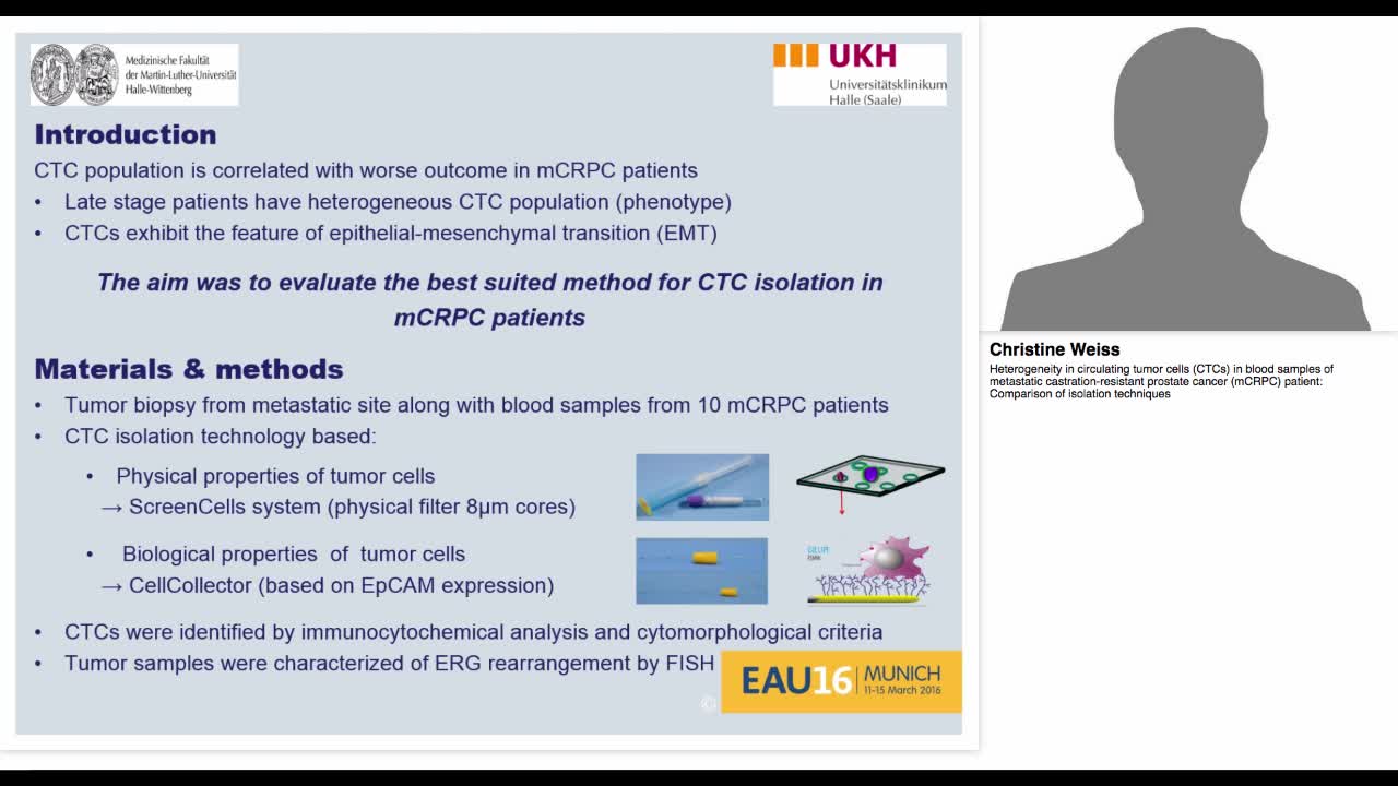 Heterogeneity in circulating tumor cells (CTCs) in blood -