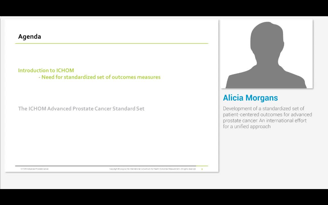 Development of a standardized set of patient-centered out..-