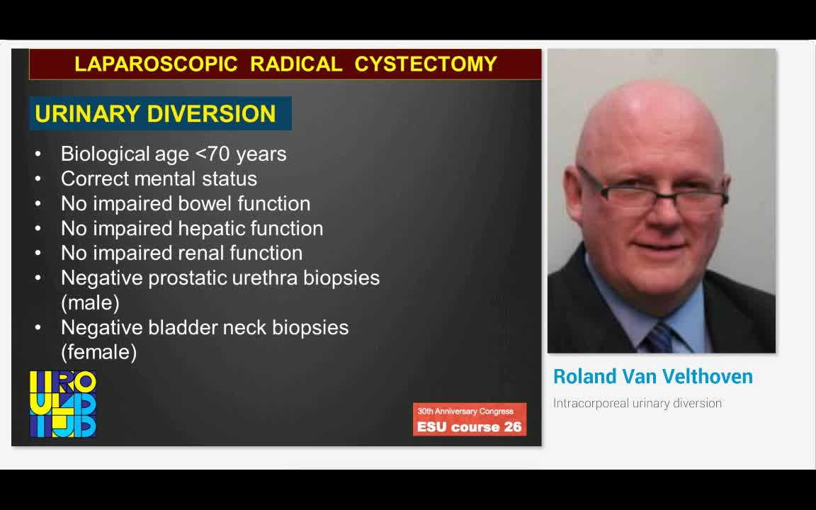 Intracorporeal urinary diversion