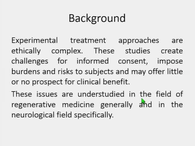 First-In-Human Stem Cell Trials in Huntington's Disease A Bioethics Survey